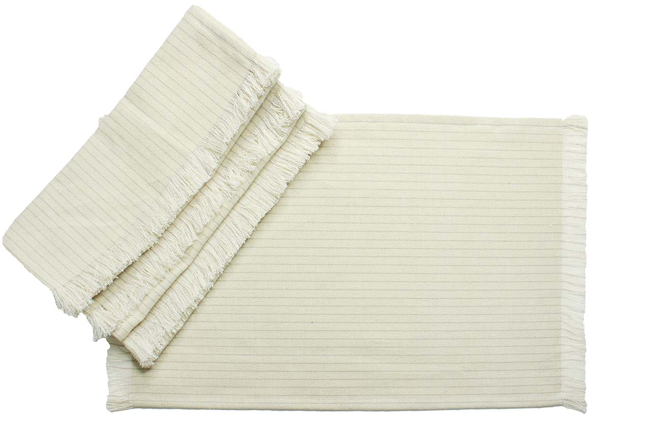 Pin Striped Mat (13*18 Inches) Set of 4 Pc